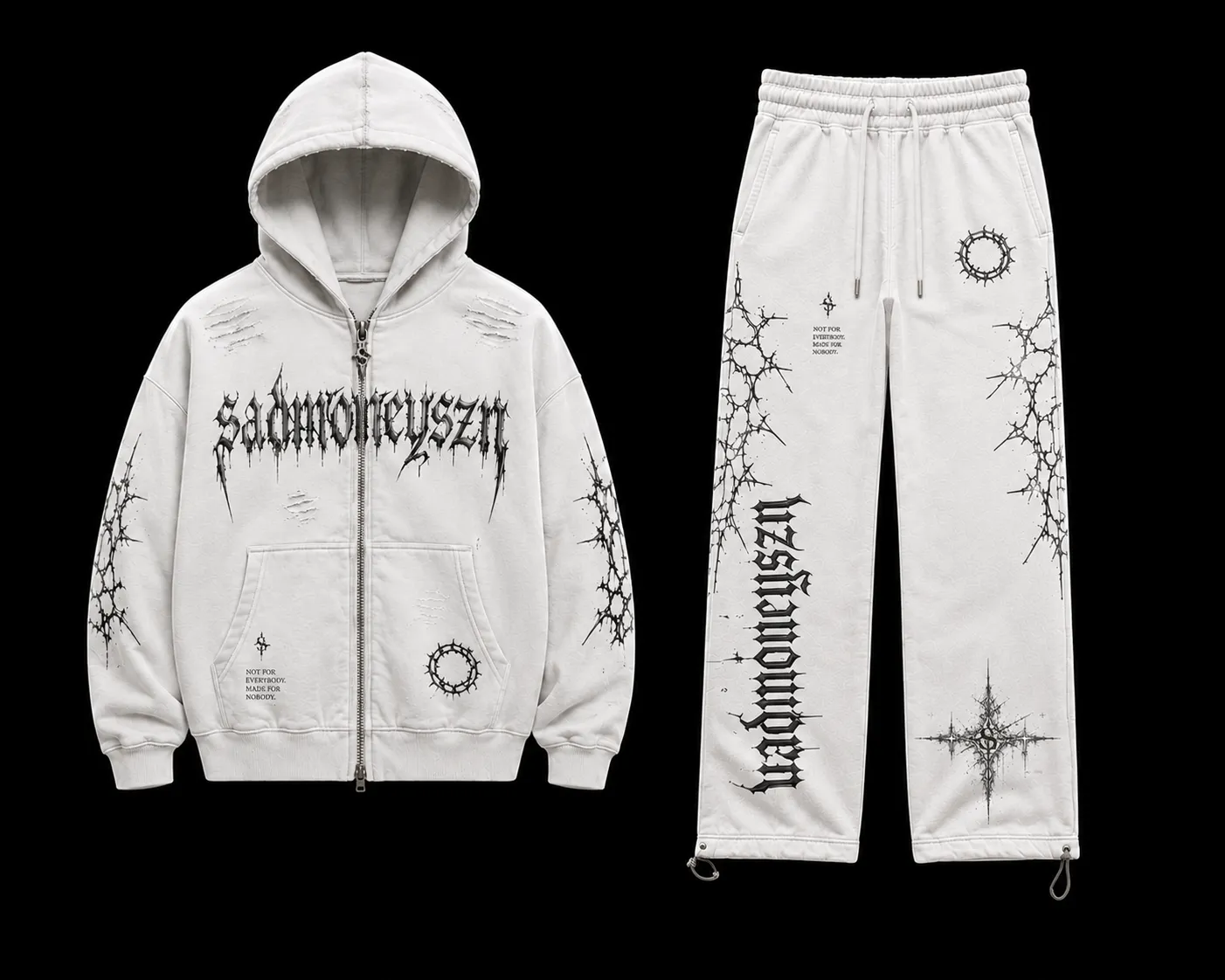 PEACE IS EXPENSIVE TRACKSUIT — BONE — view 1