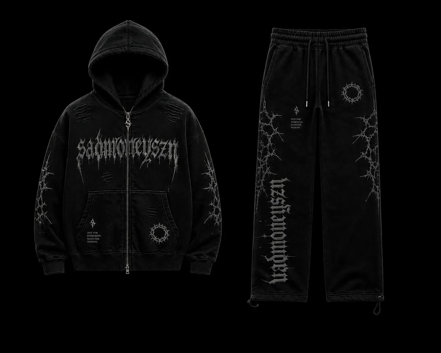 PEACE IS EXPENSIVE TRACKSUIT — ONYX — view 1
